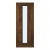 Deanta Internal Walnut Seville Pre-Finished FD30 Fire Doors [Clear Glass] - view 1