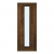 Deanta Internal Walnut Seville Pre-Finished Doors [Clear Glass] - view 1