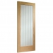 XL Joinery Internal Unfinished Oak Suffolk Original Pattern 10 FD30 Fire Doors [Etched Glass] - view 2