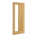 Deanta Internal Prefinished Oak Ely 1 Side Light Doors [Clear Glass] - view 1