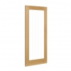 Deanta Internal Oak Ely 1 Full Light Doors [Etched Glass] - view 2
