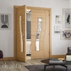Deanta Internal Prefinished Oak Cadiz Doors [Clear Glass] - view 3