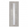 XL Joinery Internal Pre-Finished White Grey Laminate Forli Doors [Clear Glass] - view 1