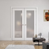 Deanta Internal White Primed Denver Doors [Obscure Glass] - view 3