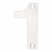 Zoo Polished Stainless Steel Face Fixing 75mm Numerals - view 2