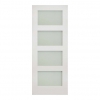 Deanta Internal White Primed Coventry Doors [Obscure Glass] - view 1