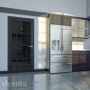 Deanta Internal Prefinished Black Brixton Doors [Tinted Glass] - view 3