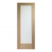 XL Joinery Internal Oak Pattern 10 FD30 Fire Doors [Clear Glass] - view 1