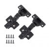 105 Degree Black Sprung Soft Close Concealed Cabinet Hinges - view 2