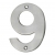 Eurospec Cast Satin Stainless Steel Face Fixing 100mm Numerals - view 10