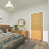 Deanta Internal Prefinished Oak Valencia Pre-Finished FD30 Fire Doors - view 3
