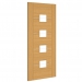 Deanta Internal Prefinished Oak Valencia Doors [Clear Etched Glass] - view 2