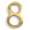 Traditional Polished Brass 100mm Numerals - view 9