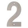 Zoo Satin Stainless Steel Face Fixing 100mm Numerals - view 3