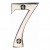 Heritage Brass C1567 Polished Nickel Face Fixing 51mm Numerals - view 8