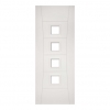 Deanta Internal White Primed Pamplona Doors [Clear Glass] - view 1