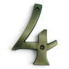 Traditional Antique Brass 100mm Numerals - view 5