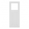 Deanta Internal White Primed Cambridge Doors [Clear Glass] - view 1
