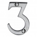 Heritage Brass C1567 Satin Chrome Face Fixing 51mm Numerals - view 4