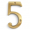 Traditional Polished Brass 100mm Numerals - view 6