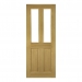 Deanta Internal Prefinished Oak Bury Doors [Clear Bevelled Glass] - view 1