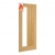 Deanta Internal Oak Ely 1 Side Light Pre-Finished FD30 Fire Doors [Clear Glass] - view 1