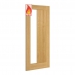 Deanta Internal Prefinished Oak Ely 1 Side Light Pre-Finished FD30 Fire Doors [Clear Glass] - view 1