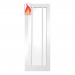 XL Joinery Internal White Primed Worcester FD30 Fire Doors [Clear Glass] - view 1