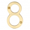 Heritage Brass C1560 Satin Brass Face Fixing 76mm Numerals - view 9