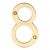 Heritage Brass C1560 Satin Brass Face Fixing 76mm Numerals - view 9