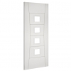 Deanta Internal White Primed Pamplona Doors [Clear Glass] - view 2