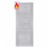 Deanta Internal Prefinished Light Grey Ash Montreal FD30 Fire Doors - view 1