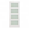 Deanta Internal White Primed Coventry Doors [Obscure Glass] - view 1