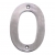Eurospec Cast Satin Stainless Steel Face Fixing 100mm Numerals - view 1