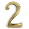 Traditional Polished Brass 100mm Numerals - view 3