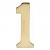 Heritage Brass C1568 Satin Brass Self Adhesive 51mm Numerals - view 2