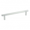 JV1800PC : 300 x 19mm : Polished Chrome : Jedo Bari Knurled Bolt Fix Pull Handle - view 1