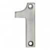 Eurospec Cast Satin Stainless Steel Face Fixing 50mm Numerals - view 2