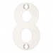 Zoo Polished Stainless Steel Face Fixing 50mm Numerals - view 9