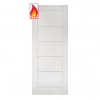 Deanta Internal White Primed Seville FD60 Fire Doors - view 1