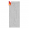 Deanta Internal Prefinished Light Grey Ash Ravello FD30 Fire Doors - view 1