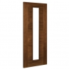 Deanta Internal Walnut Seville Pre-Finished FD30 Fire Doors [Clear Glass] - view 2