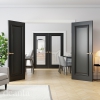 Deanta Internal Prefinished Black Blenheim FD30 Fire Doors - view 3