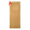 Deanta Internal Oak Cambridge FD30 Fire Doors - view 1
