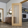 Deanta Internal Oak Norwich Doors [Clear Bevelled Glass] - view 3