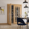 Deanta Internal Oak Kerry Doors [Clear Bevelled Glass] - view 3