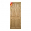 Deanta Internal Prefinished Oak Oxford Pre-Finished FD30 Fire Doors - view 1