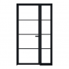 LPD Internal Prefinished Black Soho Demi Panels [Clear Glass] - view 2