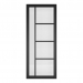 Deanta Internal Prefinished Black Brixton Doors [Clear Glass] - view 2
