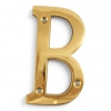 Traditional Polished Brass 100mm Numerals - view 11